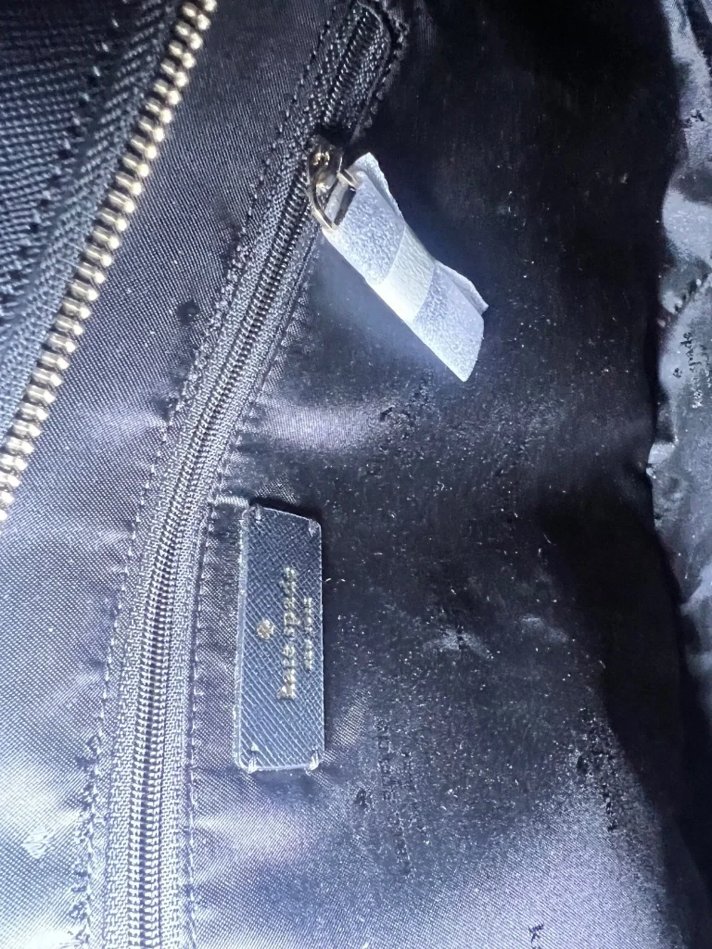 Kate Spade Holiday Edition Glimmer Large Black Glitter Tote Bag NWOT